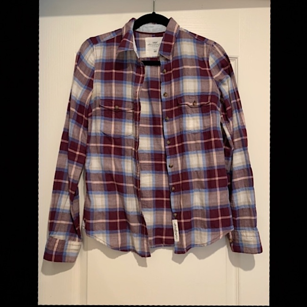 NWOT Plaid Button Up Long Sleeve